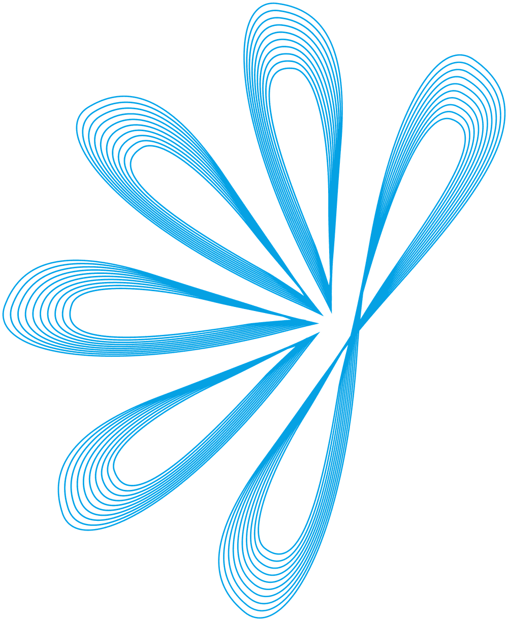 GlobalReach BI radiating bloom mark